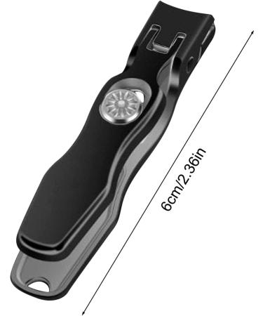 nail clippers for thick nails nail clippers with nail catcher | jaw nail clippers - stainless steel nail file toe nail clippers manicure tool for women Black - Buy Online on GoSupps.com
