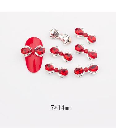 10pcs 3D Nail Art Crystal Rhinestone Bow Big Gems Charms for Nail Art Decoration Jewelry Sparkle Craft DIY Beads (#3032 10pcs) - Buy Online on GoSupps.com