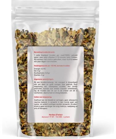Herbes D'elixir Heart and Blood Vessels Herbs Herbal Tea for Healthy Blood Pressure 100 Grams Loose Tea with Hawthorn Yarrow and Rosemary - Buy Online on GoSupps.com