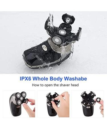 5D Floating Heads Electric Shaver - 5 in 1 Rechargeable Razor & Hair Clipper for Men | Nose & Ear Trimmer & Facial Cleaning Brush - International Shipping - Buy Online on GoSupps.com