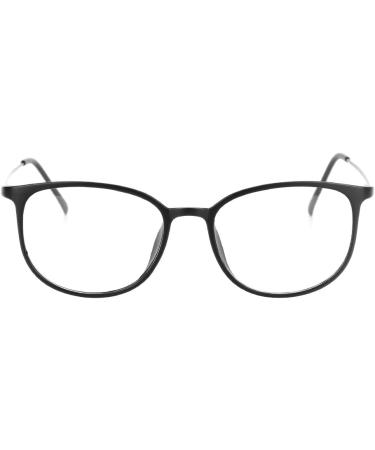 Retro Clear Lens Glasses for Students - Unisex Nerd Frames Fashionable Round Decorative Computer Reading Glasses with Case - Buy Online on GoSupps.com
