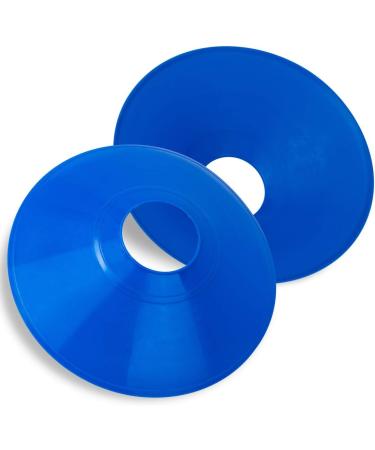 10pcs Pro Disc Cones with Carry Bag - Agility Training Cones for Soccer, Football, Basketball & More | Blue&Red Thickened Version 24g - Buy Online on GoSupps.com
