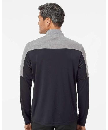 adidas Men's Lightweight Quarter-Zip Pullover - 3XL Collegiate Navy/Grey Melange - Buy Online on GoSupps.com