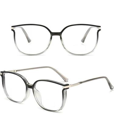 Stylish Large Cat Eye Ladies Reading Glasses Anti Blue Light Computer Readers Anti Glare Glasses(Couleur:Transparent Black Grandeur:1.5x) - Buy Online on GoSupps.com