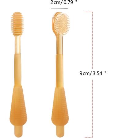 3 in 1 Soft Silicone Toothbrush Set - Infant to Child Training Toothbrush & Tongue Brush for Teething Relief - Buy Online on GoSupps.com
