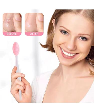 SculptZen 2 Pcs Soft Silicone Exfoliating Lip Scrub Brush Double Sided Cleaning Nose Blackhead Lip Brush Deep Cleansing Lip and Nose Brush Tool Portable Small Lip Brush for Home Travel - Buy Online on GoSupps.com