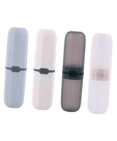 Frcolor 4 pieces of toothbrush case travel case travel case toothbrush holder toothpaste external holder toothbrushes and toothpaste etui toothbrushes outwear toothpaste