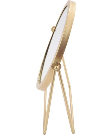 Cusstally Gold Backlit 360 Round Vanity Mirror for Lady Desktop Makeup - Buy Online on GoSupps.com