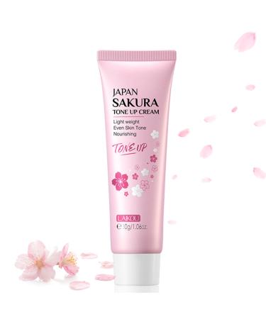 Sakura BB Cream Foundation Tone Up Cream Age Perfect BB Cover 3 IN 1 Moisturizer - Primer - Foundation Natural Toning Light Cream Cover Blemishes Oil Control Pore Invisible Hydrating