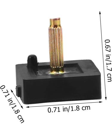 SHERCHPRY 2 Pairs Square High Heels Nail Heel Tips - Shoe Repair Caps - Black 1.80x1.70x1.70CM | International Shipping - Buy Online on GoSupps.com
