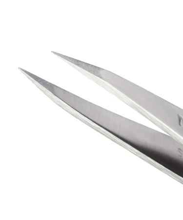 Tweezerman Stainless Steel Point Tweezer - Precision Eyebrow & Ingrown Hair Removal - Classic Silver - Buy Online on GoSupps.com