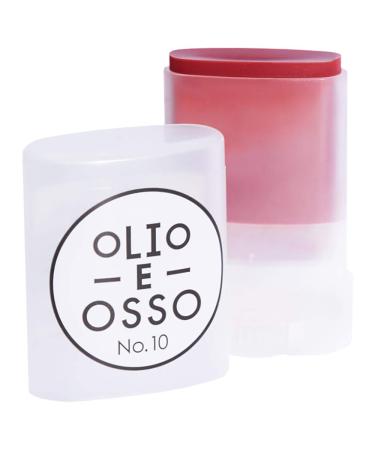Olio E Osso - Natural Lip + Cheek Balm | Natural  Non-Toxic  Clean Beauty (No. 10 Tea Rose) Rose 1 Count (Pack of 1)