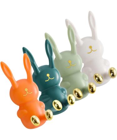 Zerodeko 8 pc Hasennail-Free Hook Connector Holder - Brass Rabbit Wall Hooks & ABS Toothbrush Holders for Kids | International Shipping - Buy Online on GoSupps.com