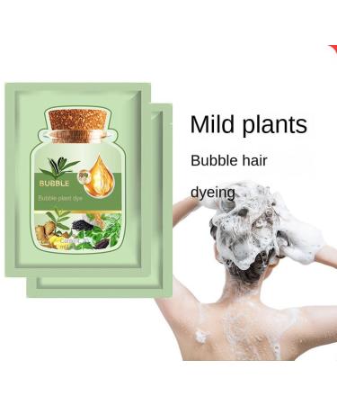 2024 Natural Plant Hair Dye - Black Color 30ml (10 Packs) | Eco-Friendly Bubble Hair Dye & Shampoo - Buy Online on GoSupps.com