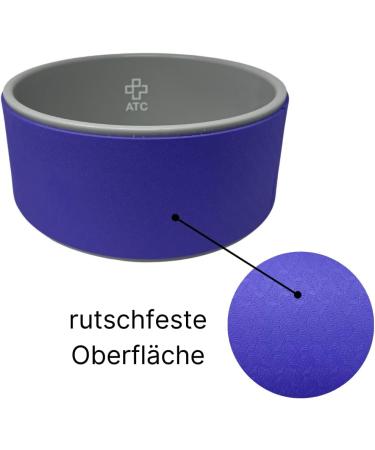 ATC Handels GmbH Yoga Wheel Aid for Asanas - Violet Pilates Wheel for Yoga Exercises & Backbends | International Shipping Available - Buy Online on GoSupps.com