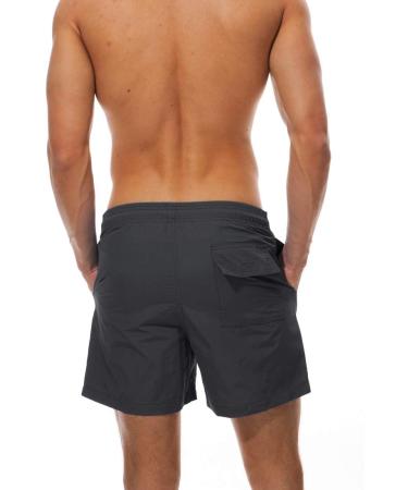 Donhobo Men's Quick-Drying Swim Shorts - Dark Gray Beach & Sport Trunks for Ultimate Comfort - Buy Online on GoSupps.com