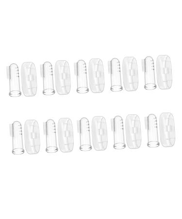 GOOHOCHY 10 Sets Finger Brush Teething Toothbrush Toothbrush for Babies Toothbrushes