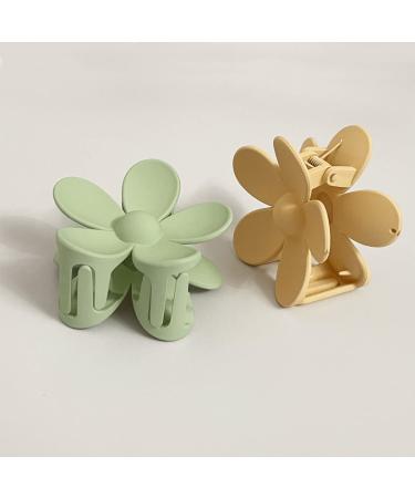 6 PCS Large Flower Hair Claw Clips for Women and Girls - Non Slip Matte Plastic Jaw Clips Barrettes for Thick Hair - Hair Accessories in 6 Colors - Buy Online on GoSupps.com