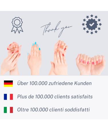 Clara Cosmetics Nail Polish - 25 Self-Adhesive Nail Films Test Winner 2022 Trend Colors in Ros Up to 4 Applications - Buy Online on GoSupps.com