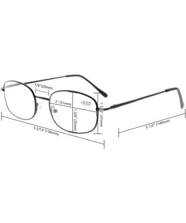 Eyekepper Metal Frame Reading Glasses - 4-Piece Mixed Set with Spring Hinges +1.00 | Trendy & Comfortable Eyewear - Buy Online on GoSupps.com