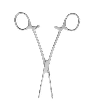 COLLBATH Reptile Feeding Clip Bearded Dragon Feeding Tongs Snake Tong Stainless Steel Silver