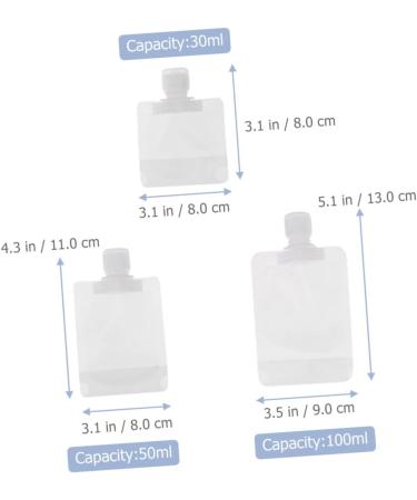 MAGICLULU 2 Sets Flap Lotion Bag Liquid Travel Containers Lotion Pouches Makeup Containers Mini Top Hat Headband Squeeze Pouches Refillable Squeezable Bags Pe Liquid Bag Clamshell Portable - Buy Online on GoSupps.com