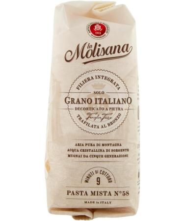  Italian Gourmet E.R. La Molisana Pasta Mista N. 58 Pasta Lenta Lavorazione Lot de 5 p tes alimentaires en semoule de bl dur 500 g + Polpa Italian Gourmet Polpa 400 g - Buy Online on GoSupps.com