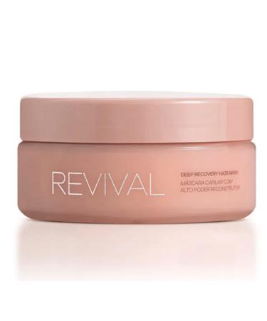 Deep Recovery Hair Mask Revival 7.05 oz - Repair Deep Conditioning Mask for Extra Dry, Damaged Hair - Intensive Hydrating Hair Treatment - Enriched with Keratin, Collagen and Natural Extracts (Revival Deep Recovery)