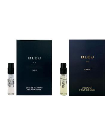 Set 2 Cologne Luxury Travel Size for Men Sample Spray Vial 0.05oz/1.5ml each. Bleu EDP Pour Homme/Bleu Parfum Pour Homme