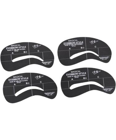 DOITOOL 72 Pcs 6 Sets Eyebrow Molds Gel Removing Tool Eyebrow Stencil Template Eyebrow Trimming Card mediumx3pcs As Shownx3pcs - Buy Online on GoSupps.com