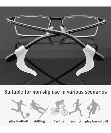 PTSLKHN Soft Silicone Eyeglass Ear Hooks  10 Pairs of Non-Slip Eyeglasses Ear Grips for Glasses  Sunglasses  Reading Glasses Clear - Buy Online on GoSupps.com