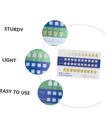 Buy Gatuida Tooth Color Card - 20-Piece Bleached Shade Guide for Accurate Color Matching | PVC Metric Hooded Delivery | Ideal for Dental Professionals & Patients - Buy Online on GoSupps.com