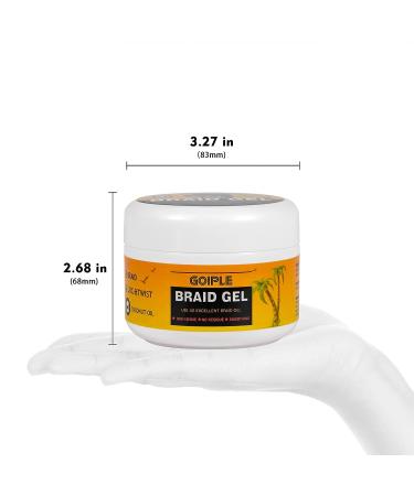 8.8oz Strong Hold Braid Gel for Frizz-Free Twist, Locs, Braids | Extra Hold High Shine Braiding Gel & Edge Control | Easy to Use | Natural Ingredients | 8.80 Fl Oz - Buy Online on GoSupps.com