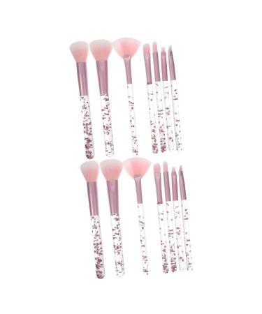 FRCOLOR 14 Piece Makeup Brush Set Cosmetic Brush Teenage Makeup Blush Brush Makeup Tools Eyeshadow Brush Makeup Brush Makeup Brush Makeup Brush Makeup for Teenage Girls Metal Particle Miss Eyes