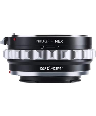 K&F Concept Nikon G to Sony E-Mount Lens Mount Adapter for Alpha A7 A6000 A6300 A6500 - NIK(G)-NEX Compatible - Buy Online on GoSupps.com