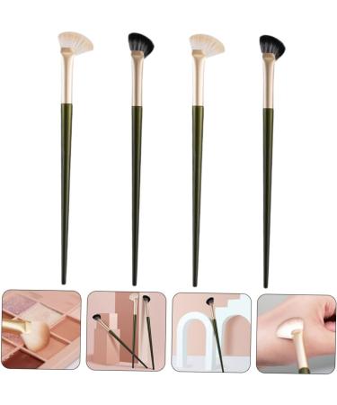 MAGICLULU 4pcs Nose Shadow Brush Eyeshadow Brush Angled Cosmetic Brush Nose Contour Brush Makeup Tool Small Concealer Brush Makeup Accessory Flat Concealer Brush Concealer Brush under Eye - Buy Online on GoSupps.com