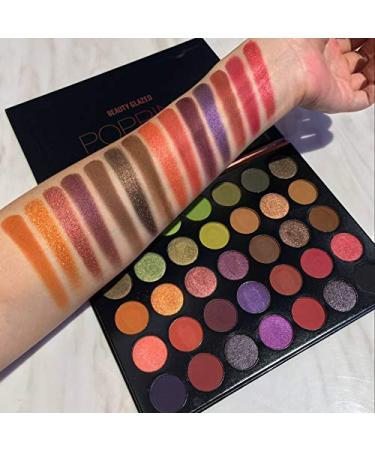 Beauty Glazed 35 Colors Shimmer Matte Eyeshadow Palette Highly Pigmented Eyeshadow Palette Makeup Palette - Buy Online on GoSupps.com