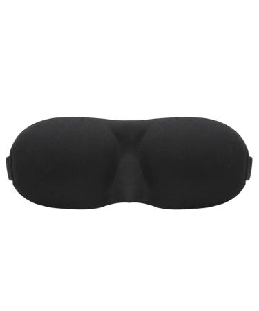 Winwinfly Sleep Mask 3D Sleeping Masks Eye Mask Soft Silk Lightweight Comfortable and Adjustable for Travel Nap Black