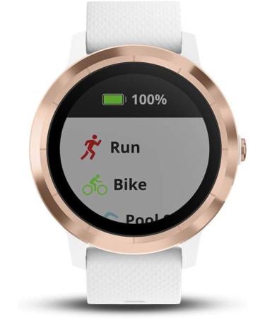 Garmin vvoactive 3 GPS Smartwatch with Contactless Payments - White/Rose Gold (Renewed) - Buy Online on GoSupps.com
