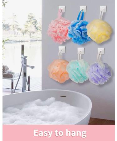 6pcs Bath Loofahs Shower Puff - Exfoliating Body Sponge Set for Shower and Bath - Buy Online on GoSupps.com