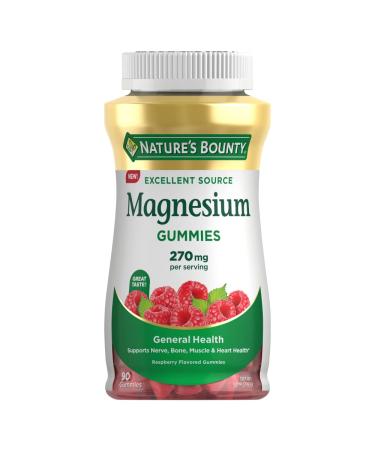 Nature s Bounty Magnesium 270mg Gummies Supports Bone Nerve Muscle and Heart Health(1) 90 Gummies - Buy Online on GoSupps.com