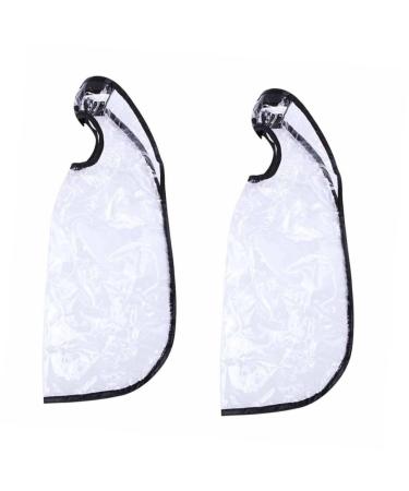 2pcs Elderly Shampoo Bib Hair Funnel Hair Shampoo Funnel Hair Care Funnel Hair Dye Shampoo Hair Dressing Tool Hair Cape Hair Stylist Apron Hair Salon Tool Plastic Pp White
