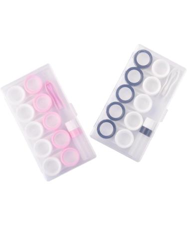 Buy Healvian 4 Sets Storage Box for Colored Contact Lenses - Portable Contact Lens Case & Tweezers - International Shipping Available - Buy Online on GoSupps.com