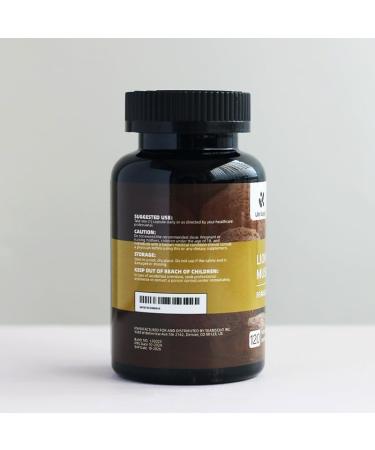 Lite Supply Lion's Mane Mushroom Supplement Capsules 54000mg, 120 Capsules | 120 Days Supply Made with Lion's Mane Powder Extract Cognitive Brain Nootropic & Immune Health Support - Buy Online on GoSupps.com