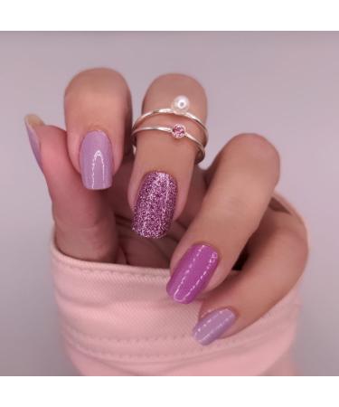 Zaubern gel4Home Nail Foils - 16 Purple Rules Nail Wraps for Stunning Manicures | International Shipping Available - Buy Online on GoSupps.com