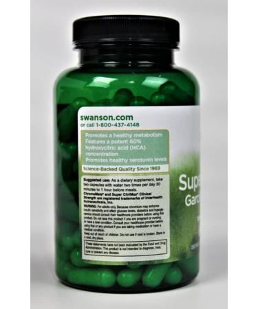 Swanson Super Citrimax Garcinia Cambogia 750mg - 120 Capsules - Buy Online on GoSupps.com