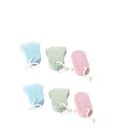 Lurrose pedicure tool 6 pieces pumice stone stone for F E natural fu W Scher Callus remover pedicure buzzing for dry skin heel elbow hinge.