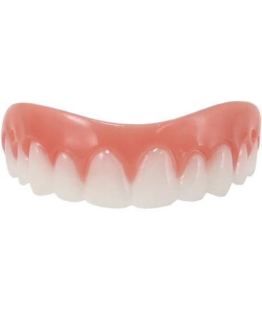 Fake Teeth Comfort Fit Flex, Cosmetic Teeth, Comfortable Upper Veneer, Protect Your Teeth and Regain Confident Smile 1 Pcs