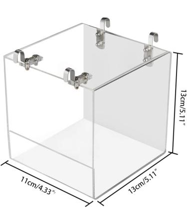 NEWCOMDIGI Bird Bathtub: Cage Accessory for Parakeet, Parrots, Sun Conure, Cockatiel - 1 Piece Canary Bath Inside Cage with Hook - Buy Online on GoSupps.com