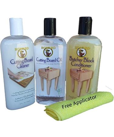 Howard Butcher Block Oil, Conditioner and Cutting Board Cleaner 12 Ounce, Food Grade Mineral Oil, Food Safe Wood Sealer - Buy Online on GoSupps.com